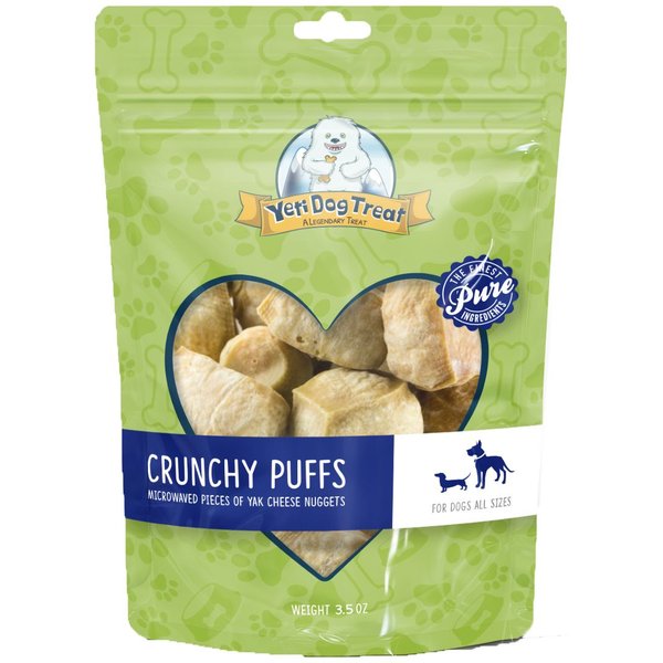 YETI DOG CHEW Crunchy Puffs Natural Himalayan Yak Cheese Dog Treats, 3. ...