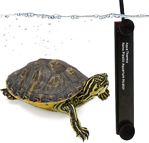 SunGrow Fully Submersible Aquarium Small Pet Heater, Black