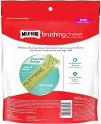 Milk-Bone Fresh Breath Brushing Chews Daily Dental Dog Treats, Mini, 96 count slide 2 of 3