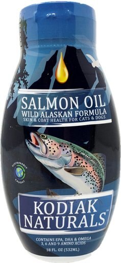 Kodiak Naturals Salmon Oil Dog & Cat Supplement, 18-oz bottle