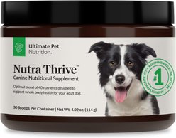 Ultimate Pet Nutrition Nutra Thrive Dog Vitamin Supplement, 4.02-oz jar slide 1 of 4