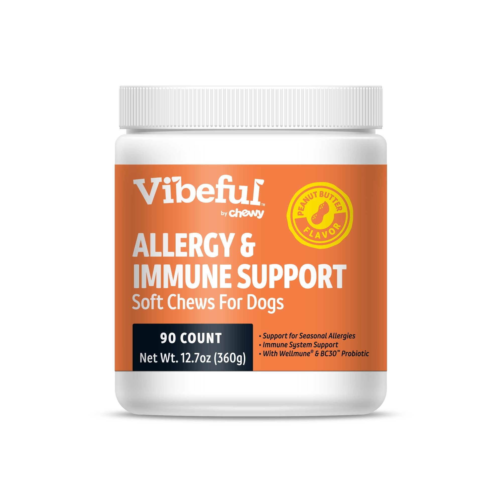 VIBEFUL Allergy & Immune Support Peanut Butter Flavored Soft Chews