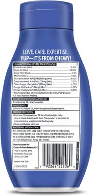 Show full view: Vibeful Wild Alaskan Salmon Oil Formula Liquid Skin & Coat Supplement for Dogs and Cats, 18-oz slide 3 of 9