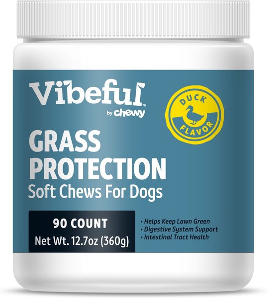 Vibeful Grass Protection Bites Duck Flavored Soft Chews Supplement for Dogs, 90 Count slide 1 of 8