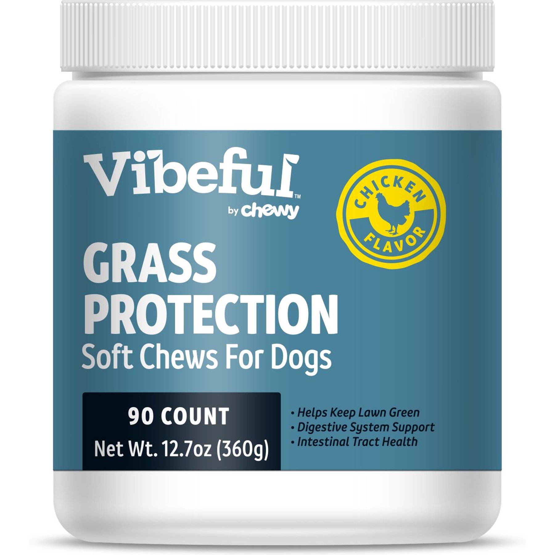 Vibeful Grass Protection Bites Chicken Flavored Soft Chews Lawn Protection Supplement for Dogs
