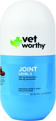 Vet Worthy Joint Level 3 Soft Chew Supplement for Adult Dogs, 30 count
