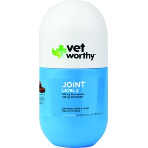 Vet Worthy Joint Level 3 Soft Chew Supplement for Adult Dogs, 30 count