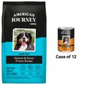 American Journey Chicken & Salmon Recipe Canned Food + Salmon & Sweet Potato Recipe Dry Dog Food
