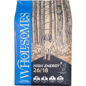 Wholesomes High Energy 26/18 Dry Dog Food, 40-lb bag
