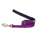 Red Dingo Classic Nylon Dog Leash, Purple, X-Small: 6-ft long, 1/2-in wide