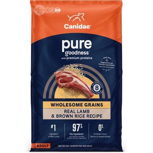 CANIDAE Pure Real Lamb & Brown Rice Recipe Dry Dog Food, 24-lb bag