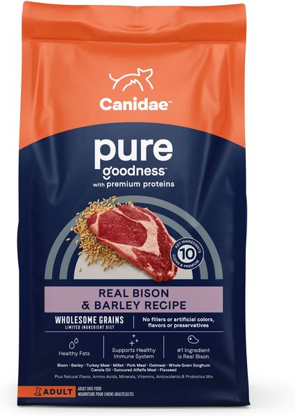 CANIDAE Pure Real Bison & Barley Recipe Dry Dog Food, 4-lb bag slide 1 of 8