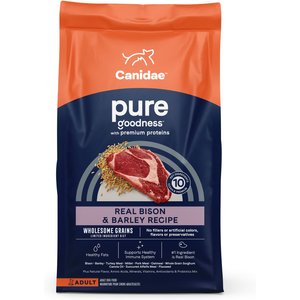 CANIDAE Pure Real Bison & Barley Recipe Dry Dog Food, 4-lb bag