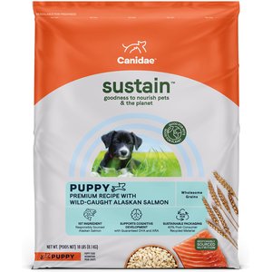CANIDAE Sustain Premium Puppy Recipe with Wild-Caught Alaskan Salmon Dry Dog Food, 18-lb bg
