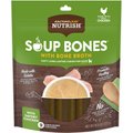 Rachael Ray Nutrish Soup Bones with Bone Broth Savory Chicken Dog Treats, 9 count