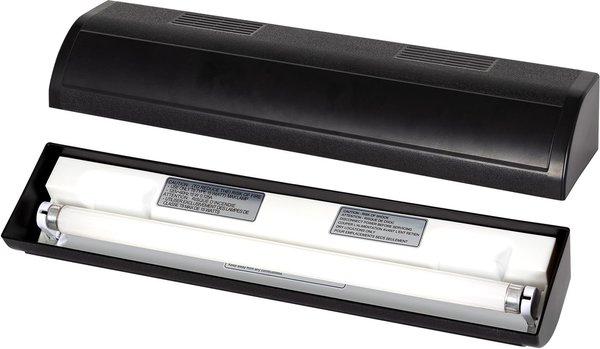 REPTI ZOO T8 UVB Lighting Terrarium Hood & Lamp Kit, 15-watt, black slide 1 of 6