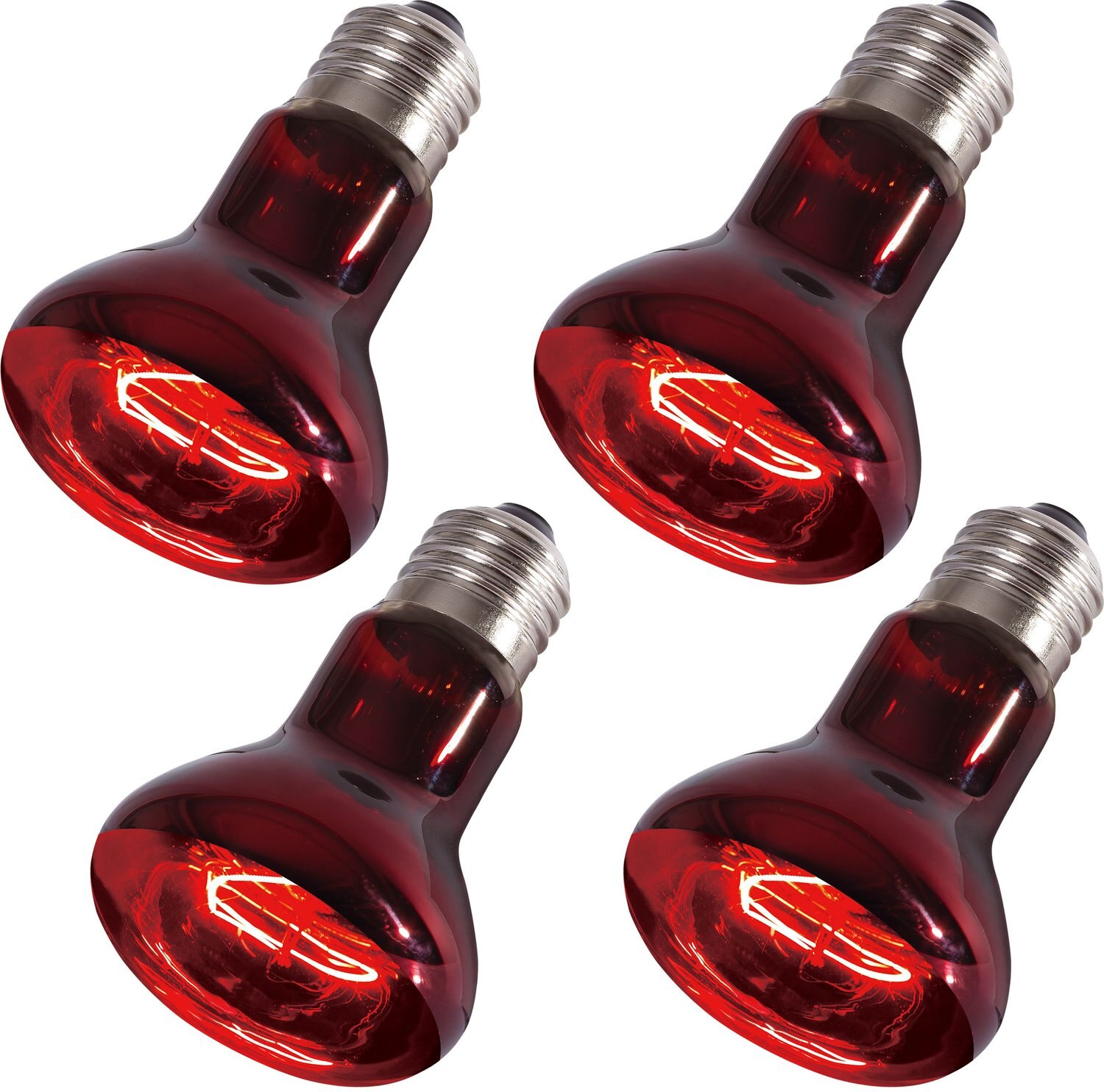 REPTI ZOO ‌75‌ ‌Watt‌ ‌Infrared‌ ‌Heat‌ ‌Lamp Bulb‌ ‌for‌ ‌Reptiles‌, 2 count