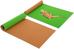 REPTI ZOO Reversible Carpet Substrate Bedding Liner Floor Mat for Reptile Terrarium, 40-gal, 2 count, Green