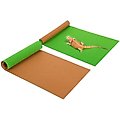 REPTI ZOO Reversible Carpet Substrate Bedding Liner Floor Mat for Reptile Terrarium, 40-gal, 2 count, Green