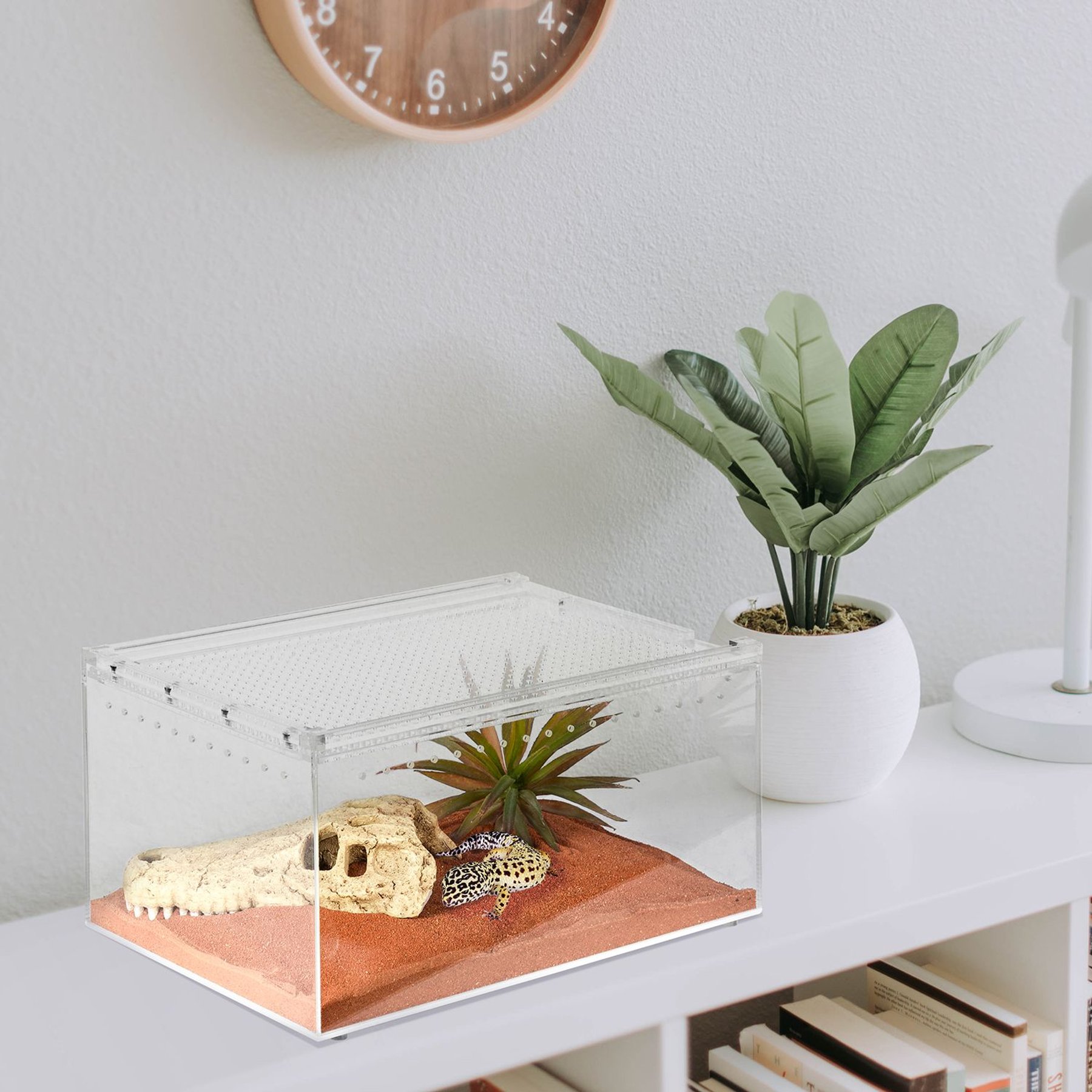 REPTI ZOO Magnetic Acrylic Breeding Enclosure Cage