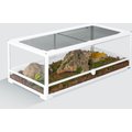 OiiBO Full Glass Front Opening Reptile Tank Terrarium, 35-gal