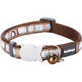 Red Dingo Circadelic Nylon Breakaway Cat Collar with Bell, Brown, 8 to 12.5-in neck, 1/2-in wide