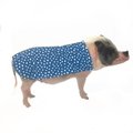 Morty's Pig Clothes Summer Sun Cloak UV Protection Mini Pig Dress, Blue Dot, X-Large