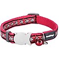 Red Dingo Nylon Reflective Breakaway Cat Collar with Bell, Red, 8 to 12.5-in neck, 1/2-in wide