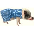 Morty's Pig Clothes Summer Sun UV Protection Mini Pig Dress, Blue Dot, X-Small