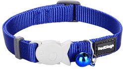 Red Dingo Classic Nylon Breakaway Cat Collar with Bell, Blue, 8 to 12.5-in neck, 1/2-in wide