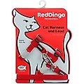 Red Dingo Classic Nylon Cat Harness & Leash, Red, 10.6 to 18.9-in chest