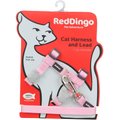 Red Dingo Classic Nylon Cat Harness & Leash, Pink, 10.6 to 18.9-in chest