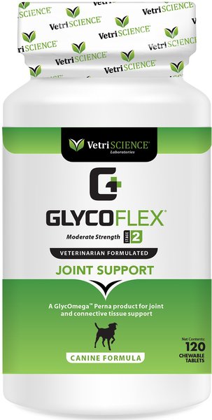 VetriScience GlycoFlex Stage 2 Chicken Flavored Chewable Tablets Joint Supplement for Dogs, 120 count slide 1 of 7