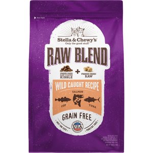 Stella & Chewy's Raw Blend Wild Caught Recipe Dry Cat Food, 5-lb bag
