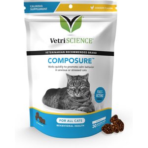 VetriScience Composure Куриная печень Успокаивающая добавка для кошек