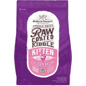 Stella & Chewy's Chicken Flavored Raw Coated Cage-Free Kitten Dry Cat Food, 2.5-lb bag