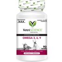 VetriScience Omega 3, 6, 9 Softgels Supplement for Cats & Dogs, 90 count