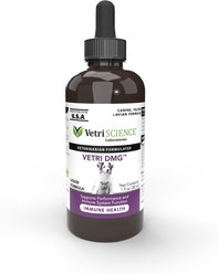 VetriScience Vetri-DMG Liquid Immune Supplement for Dogs, Cats & Birds, 28-mL
