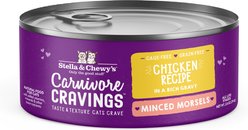 Stella & Chewy's Stella & Chewy's Carnivore Cravings Cage-Free Chicken Flavored Minced Wet Cat Food, 2.8-oz can, case of 24