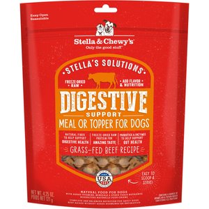 Stella & Chewy's Stella's Solutions Digestive Boost Freeze-Dried Raw Grass-Fed Beef Dinner Morsels Dog Food, 4.25-oz bag