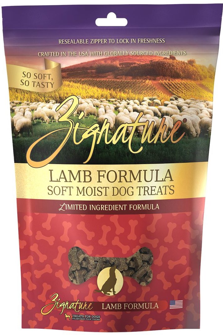 ZIGNATURE Lamb Flavored Soft Dog Treats, 4oz bag