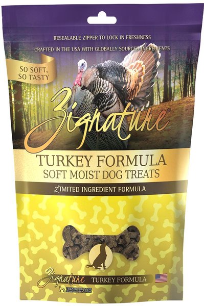 Zignature Turkey Flavored Soft Dog Treats, 4-oz bag slide 1 of 9