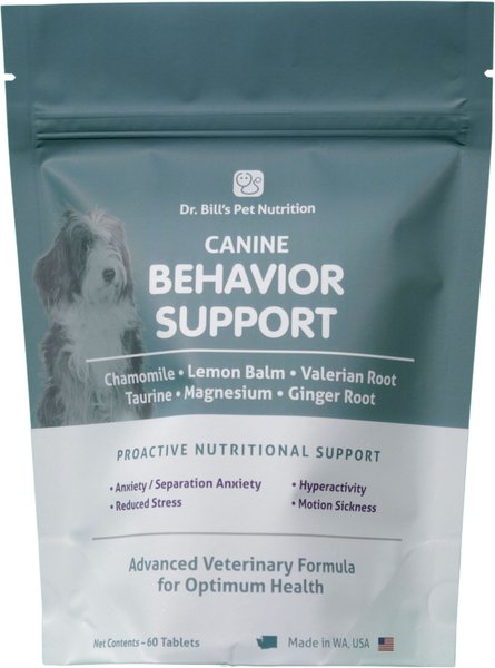 Dr. Bill's Pet Nutrition Canine Behavior Support Dog Supplement, 60 count slide 1 of 8