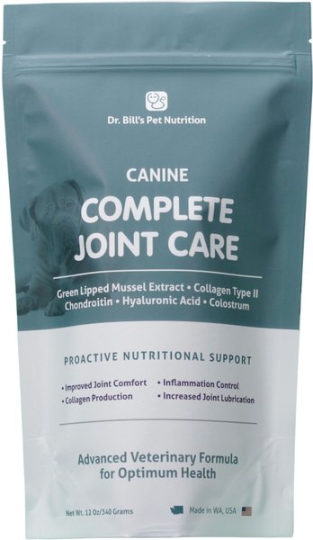 Dr. Bill's Pet Nutrition Canine Complete Joint Care Advanced Hip & Joint Care Powder Supplement for Dogs, 340-gm pouch slide 1 of 9