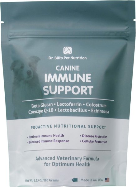 Dr. Bill's Pet Nutrition Canine Immune Support Dog Supplement Powder, 180-gm pouch slide 1 of 9