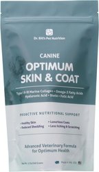 Dr. Bill's Pet Nutrition Canine Optimum Skin & Coat Dog Supplement Powder, 340-gm pouch