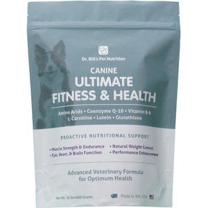 Dr. Bill's Pet Nutrition Canine Ultimate Fitness & Health Dog Supplement Powder, 680-gm pouch