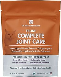 Dr. Bill's Pet Nutrition Feline Complete Joint Care Cat Supplement Powder, 85-gm pouch