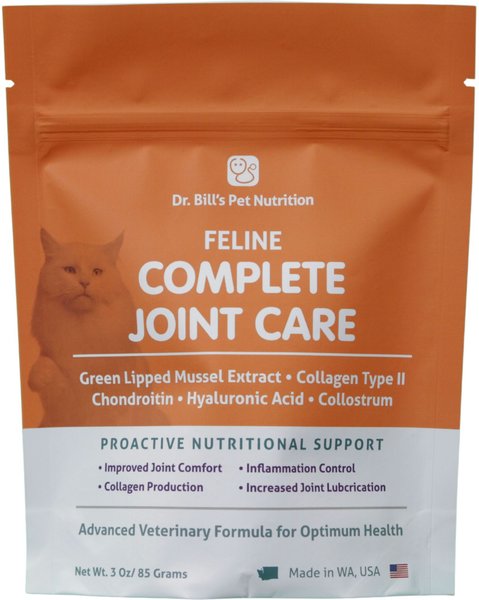Dr. Bill's Pet Nutrition Feline Complete Joint Care Cat Supplement Powder, 85-gm pouch slide 1 of 5