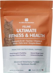 Dr. Bill's Pet Nutrition Feline Ultimate Fitness & Health Cat Supplement Powder, 180-gm pouch